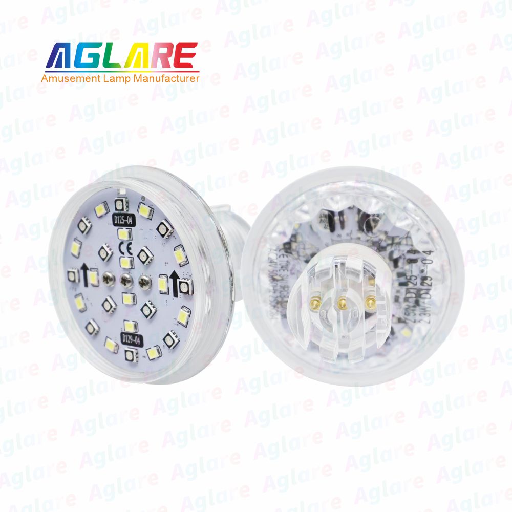 D125 + D129 自动法式 60 mm  RGB+W LED 像素 装璜灯，带 3 芯接口，合用于娱乐照明